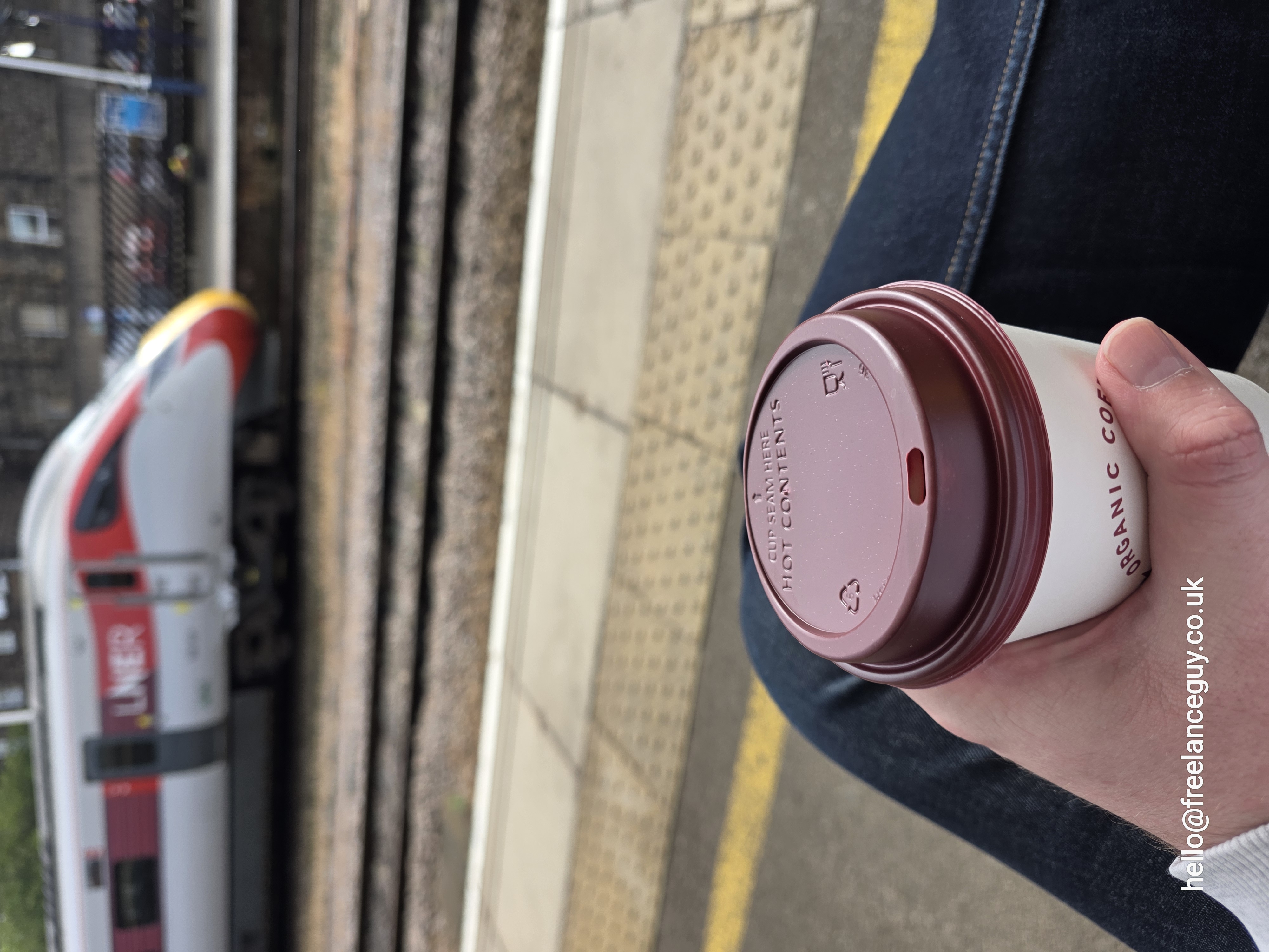Waiting for the train