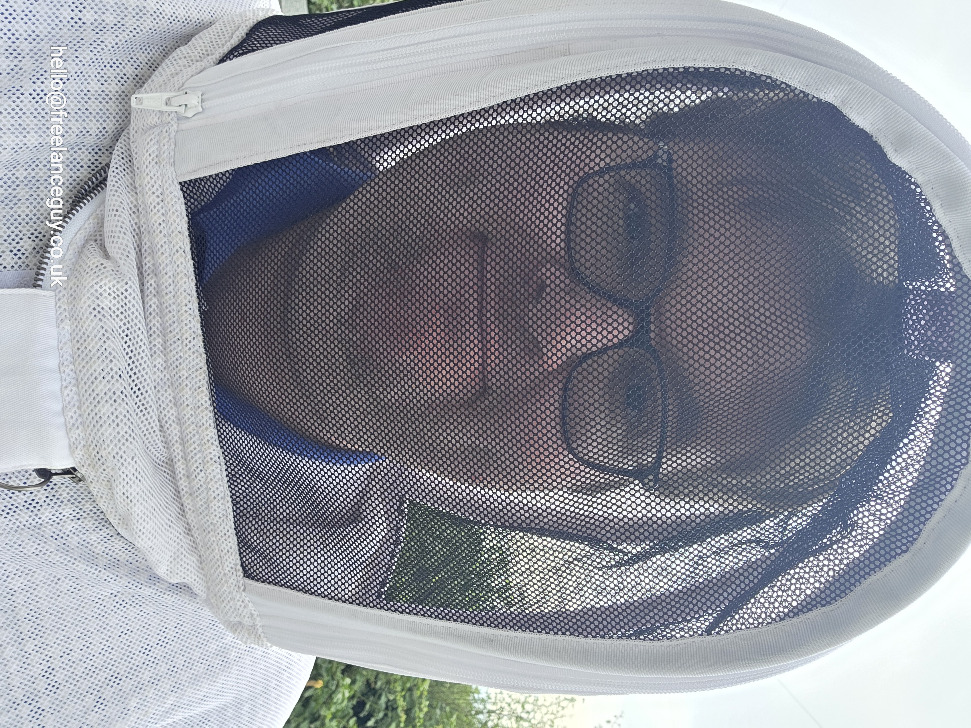 Checking the face protection works